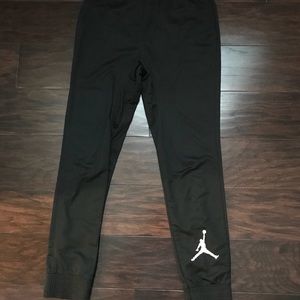 Youth boys Sz m black nike Jordan joggers
